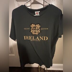 Ireland Celtic Nation Black and Gold T-Shirt